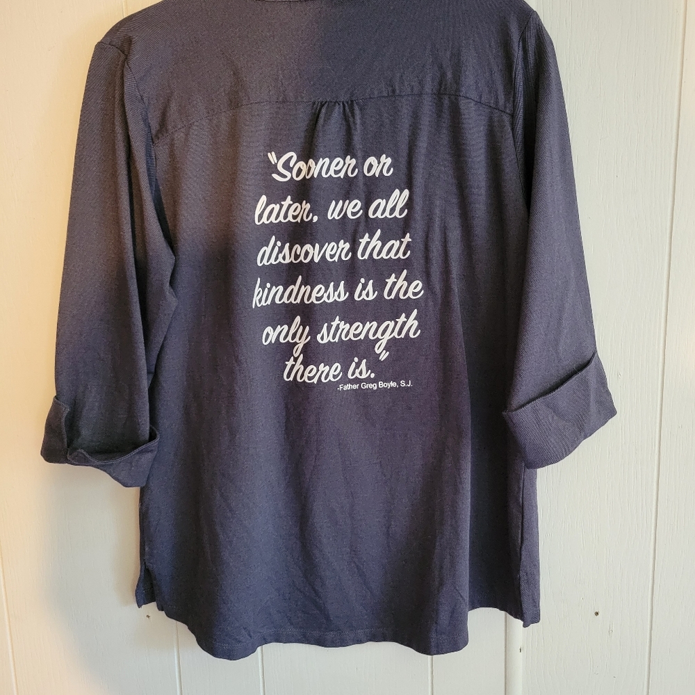 Flattering 3/4 sleeve DEVON & JONES LADIES COTTON BLEND MÉLANGE KNIT TOP